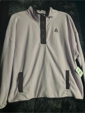 Reebok Lavender Pullover Fleece Sweater